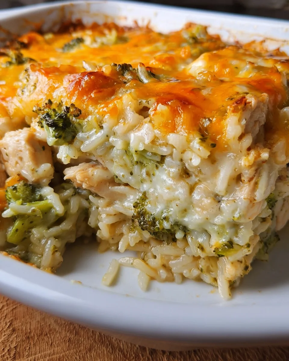 Cheesy Chicken Broccoli Rice Casserole 19 Cheesy
