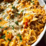 Cheesy Sour Cream Hamburger Hotdish