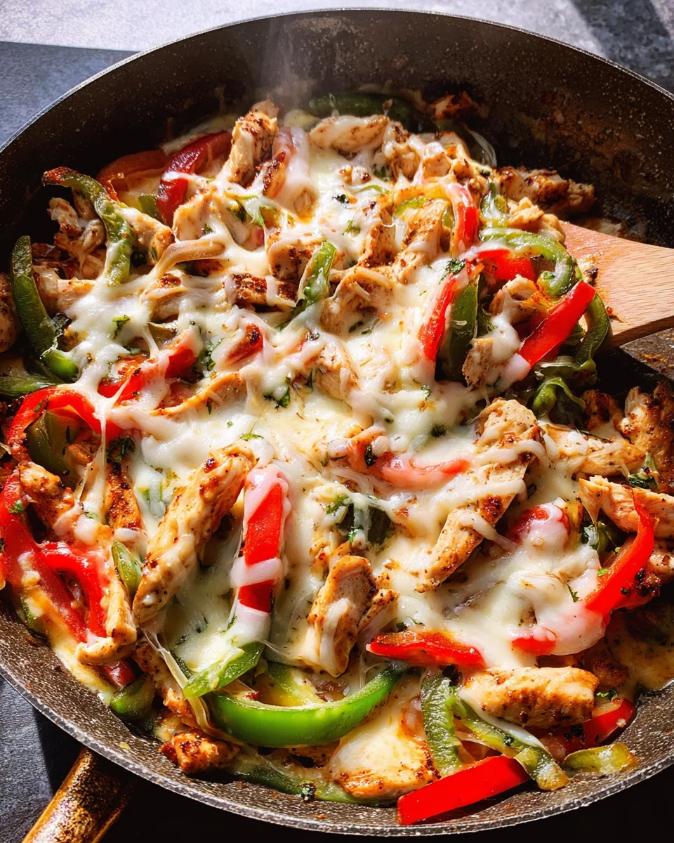 Chicken Cheesesteak Skillet 19 Chicken