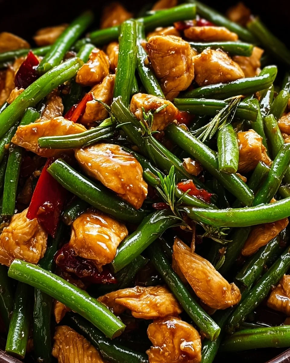 Chicken and Green Bean Stir-Fry