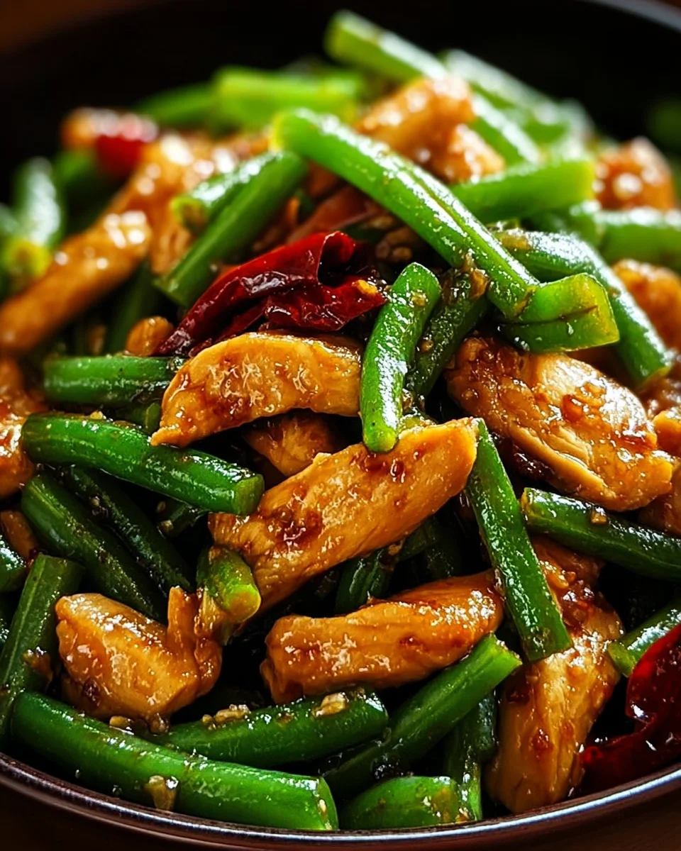 Chicken and Green Bean Stir-Fry 20 Chicken