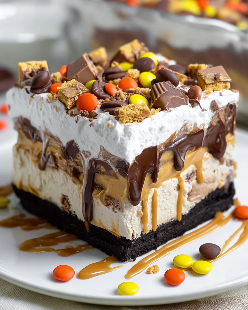 Chocolate Peanut Butter Lasagna 17 Chocolate