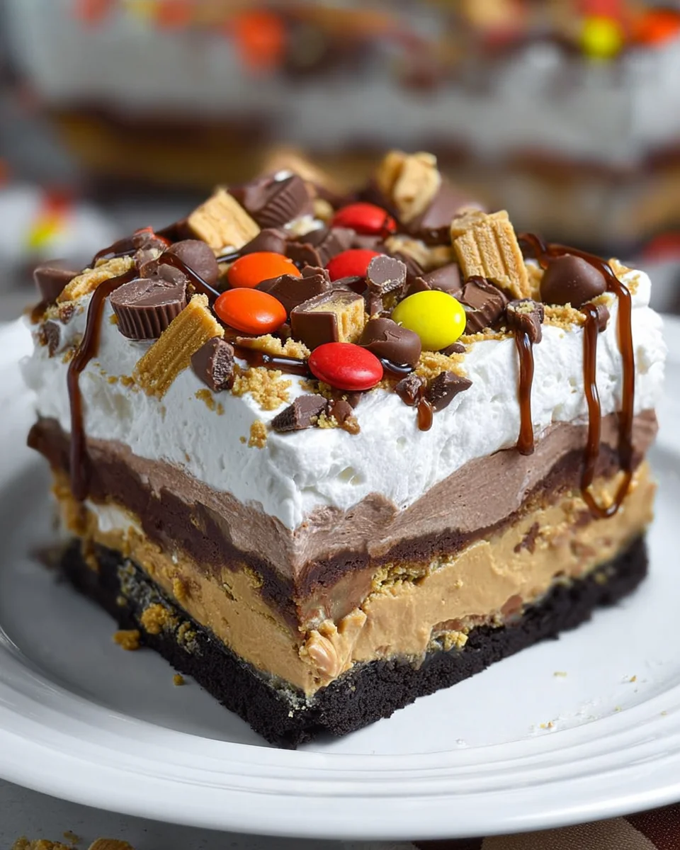 Chocolate Peanut Butter Lasagna 18 Chocolate