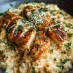 Creamy Parmesan One Pot Chicken and Rice