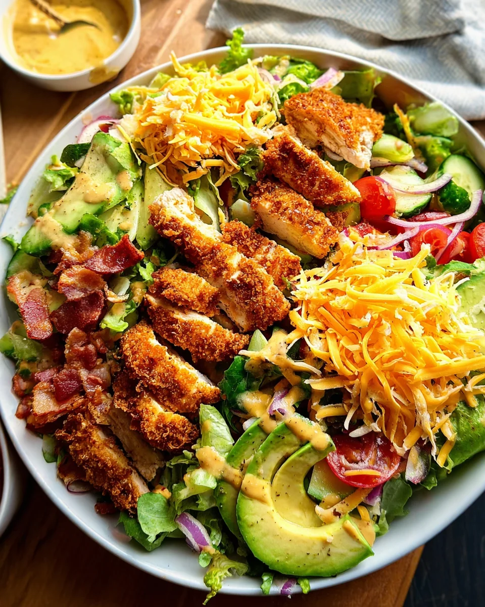 Crispy Chicken Salad 17 Crispy