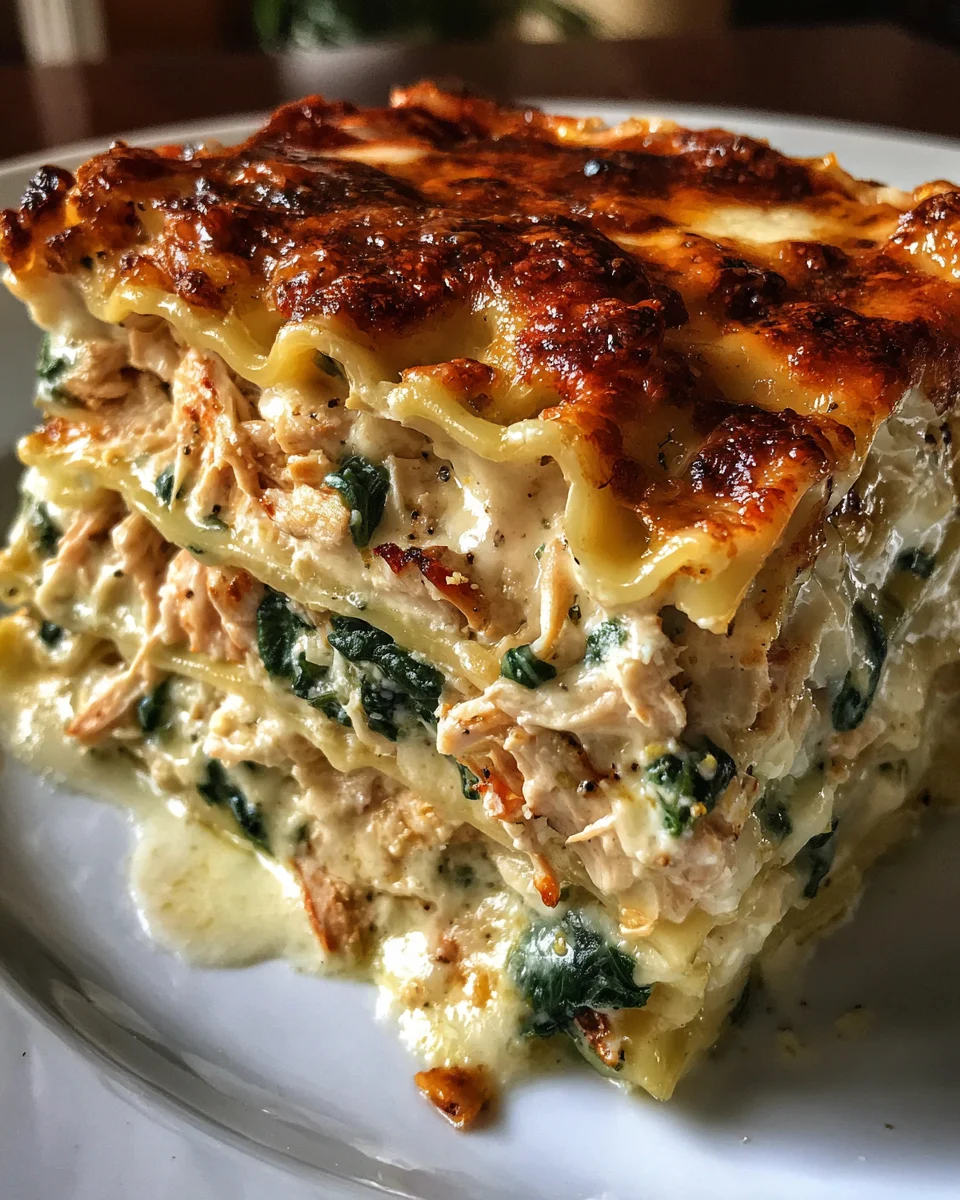 Crock Pot Chicken Lasagna