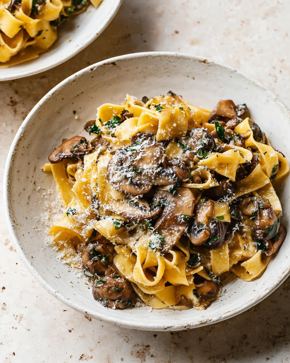 Garlic Mushroom Pasta