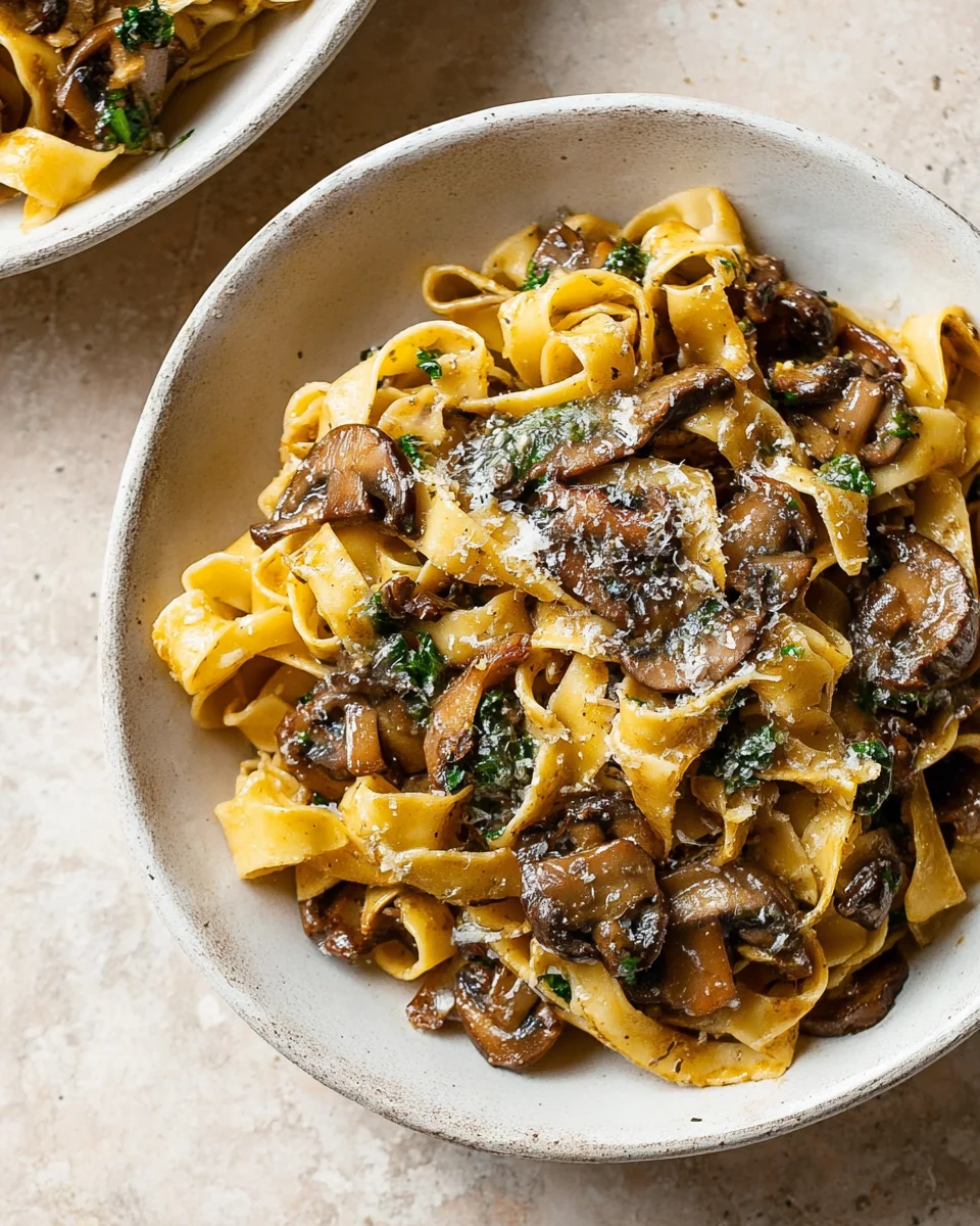 Garlic Mushroom Pasta 22 Garlic