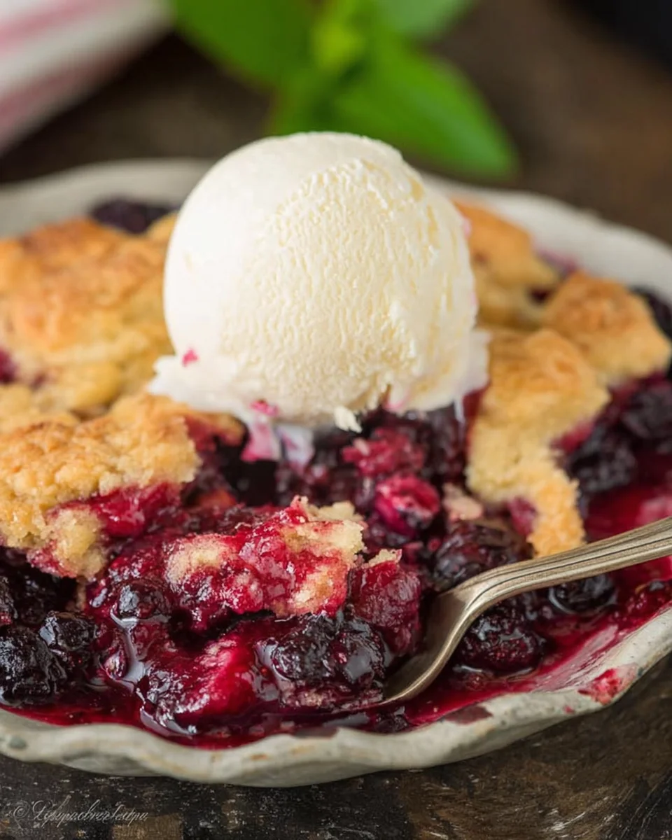 Grandma's Old Fashioned Blackberry Cobbler