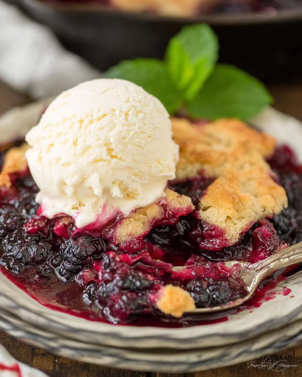 Grandmas Old Fashioned Blackberry Cobbler 2
