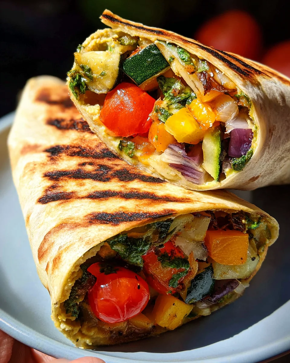 Grilled Vegetable Wrap 28 Grilled Vegetable Wrap