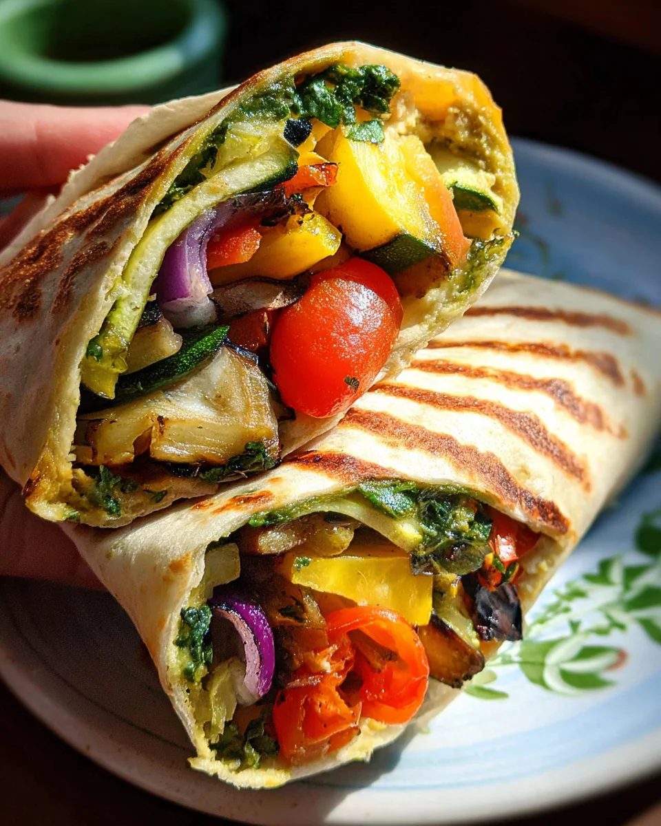 Grilled Vegetable Wrap 25 Grilled