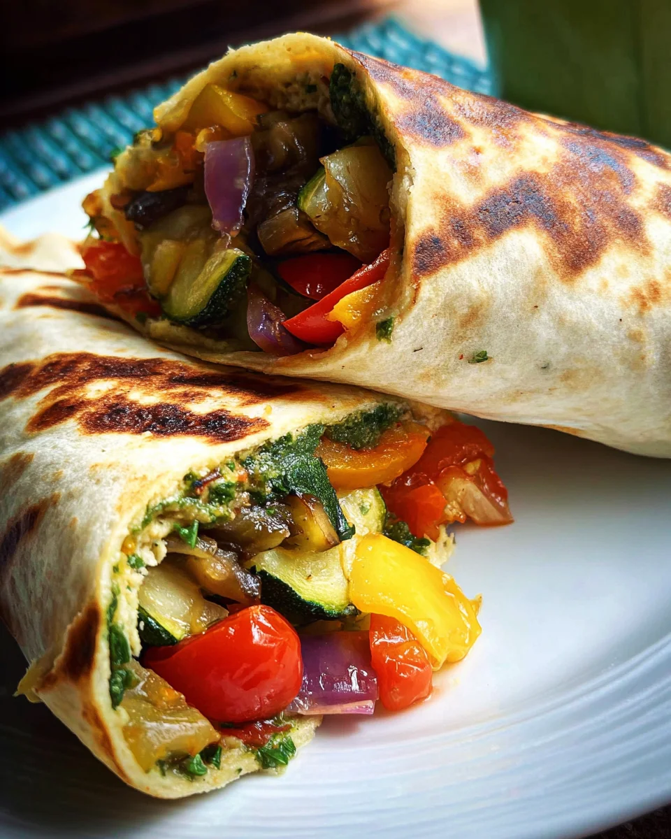 Grilled Vegetable Wrap 26 Grilled