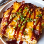 Keto BBQ Chicken Casserole