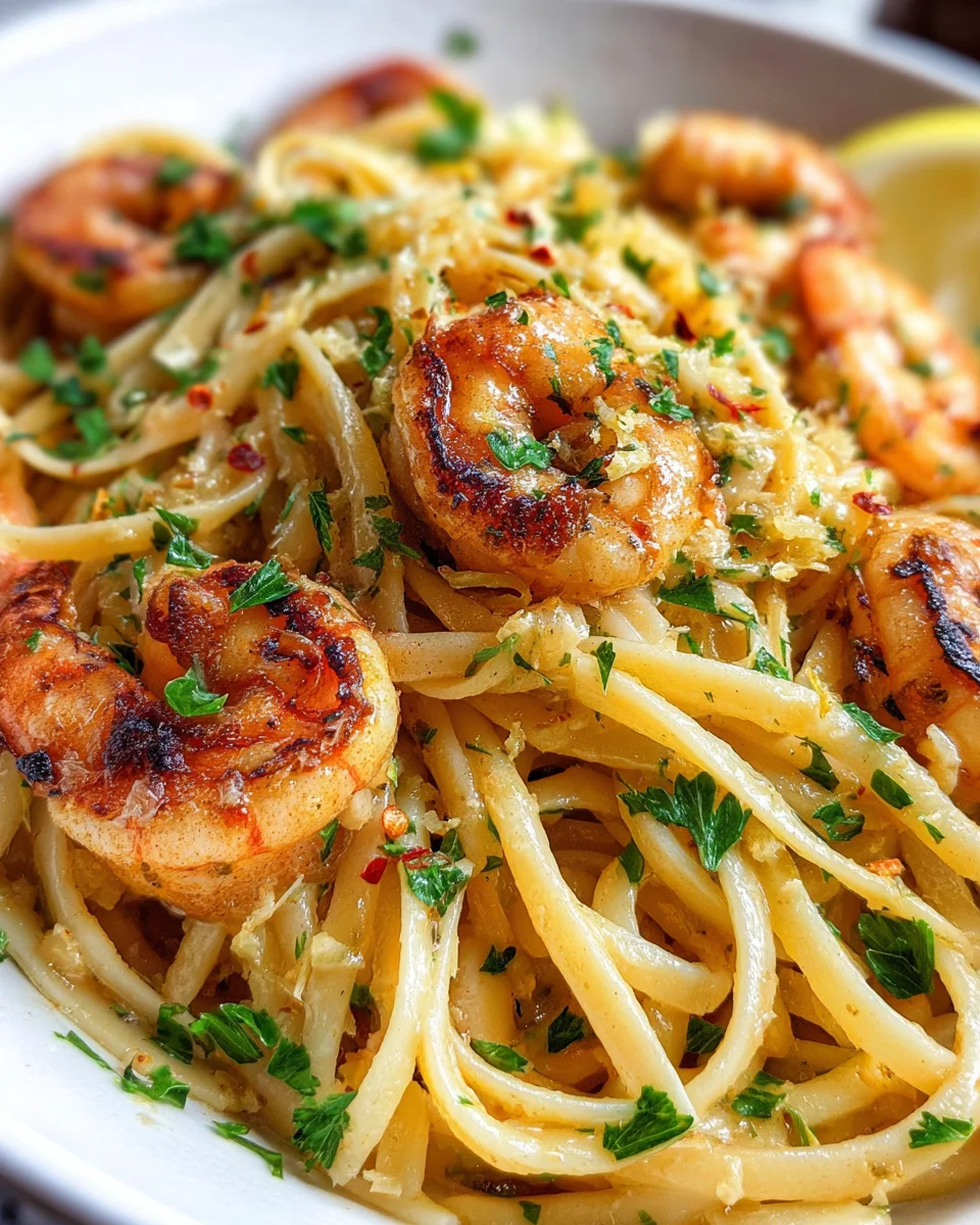 Lemon Shrimp Pasta