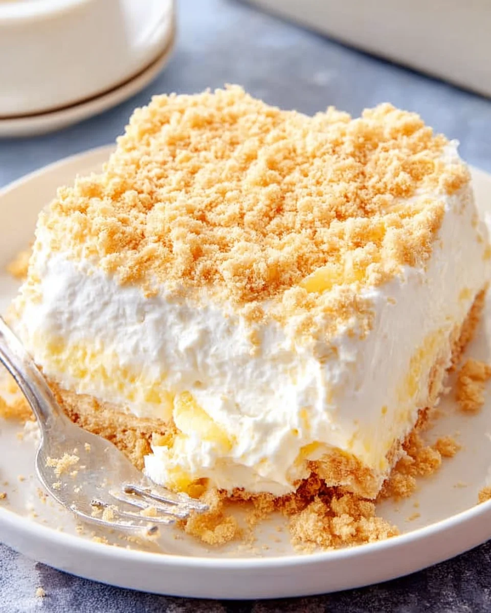 No-Bake Pineapple Cream Dessert 16 No-Bake