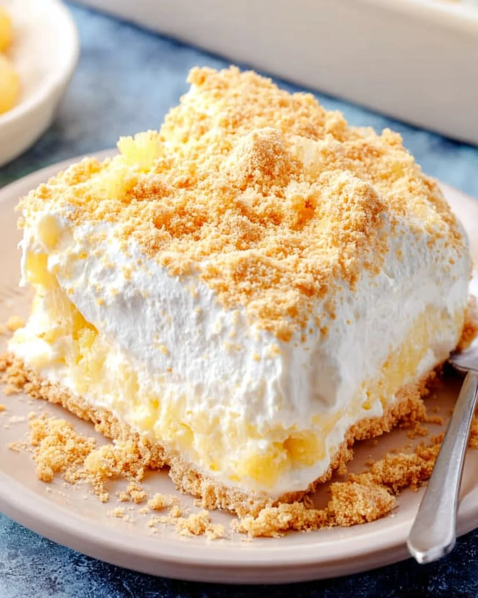 No-Bake Pineapple Cream Dessert 17 No-Bake