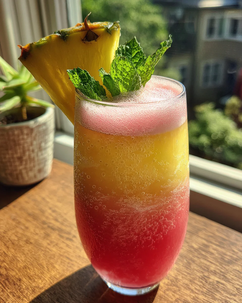 Pineapple Pink Lemonade Party Drink