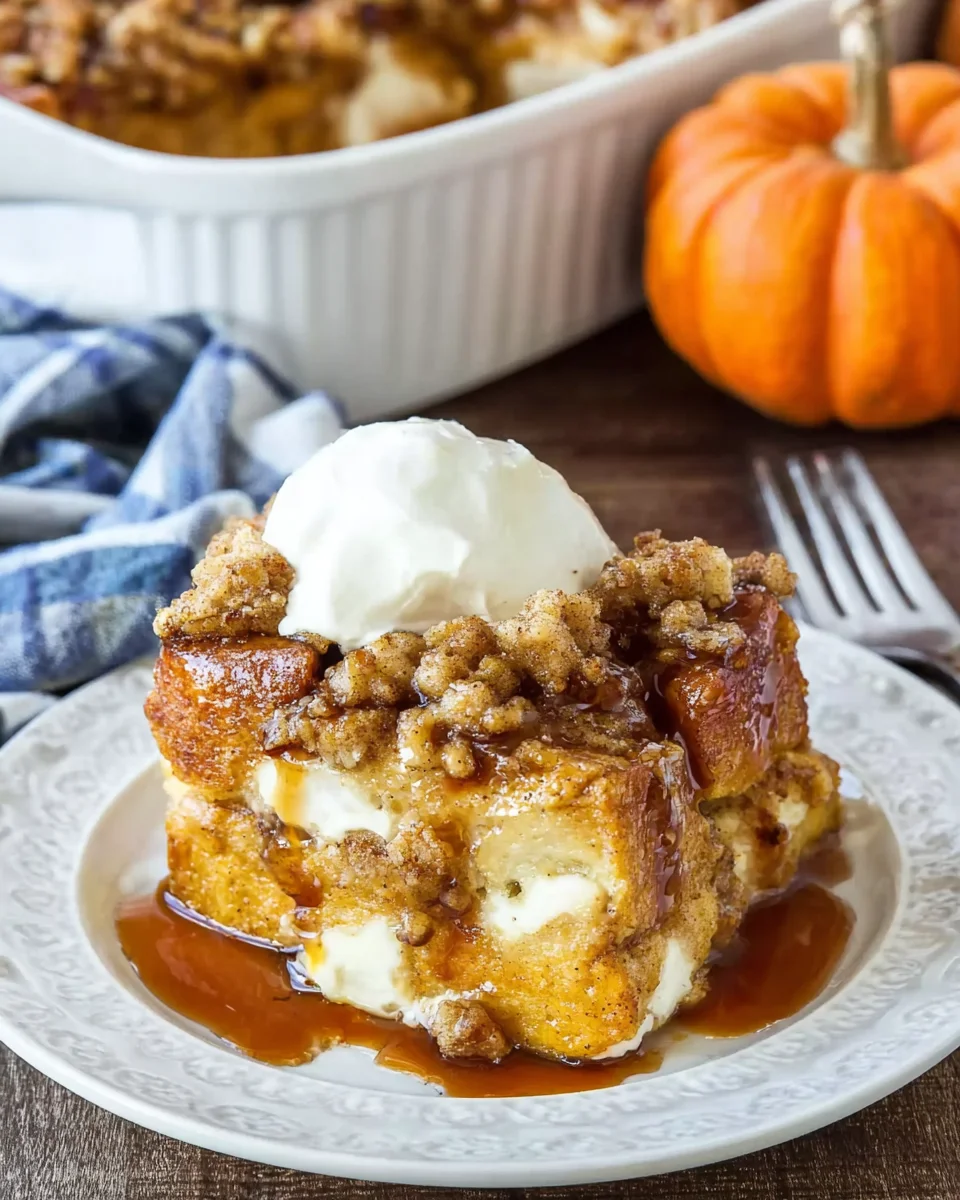 Pumpkin French Toast Casserole