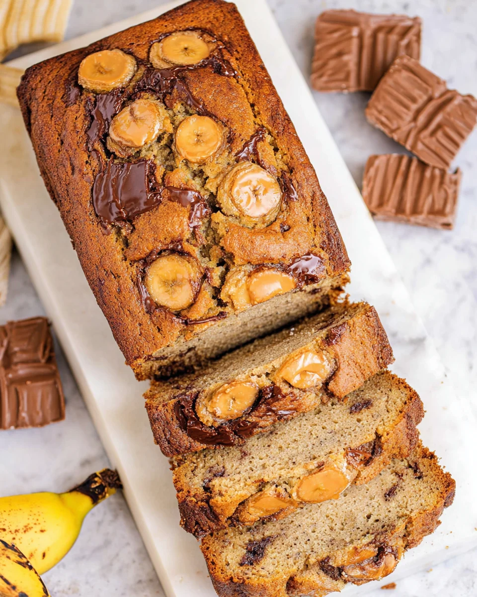 Reeses Peanut Butter Banana Bread 2