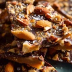 Salted Dark Chocolate Almond Toffee