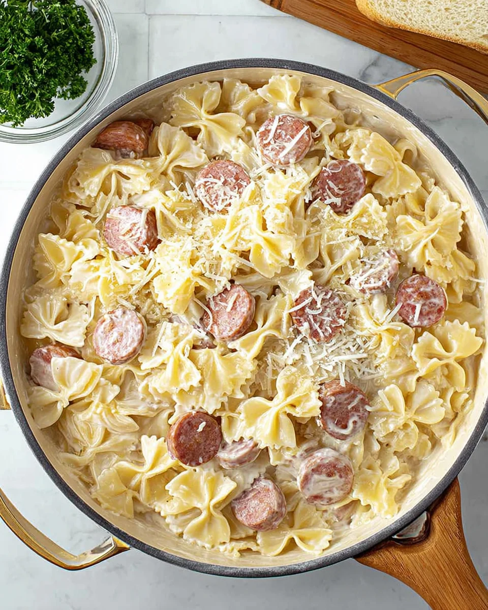 Sausage Alfredo Pasta