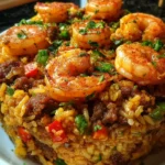 Shrimp Dirty Rice Skillet