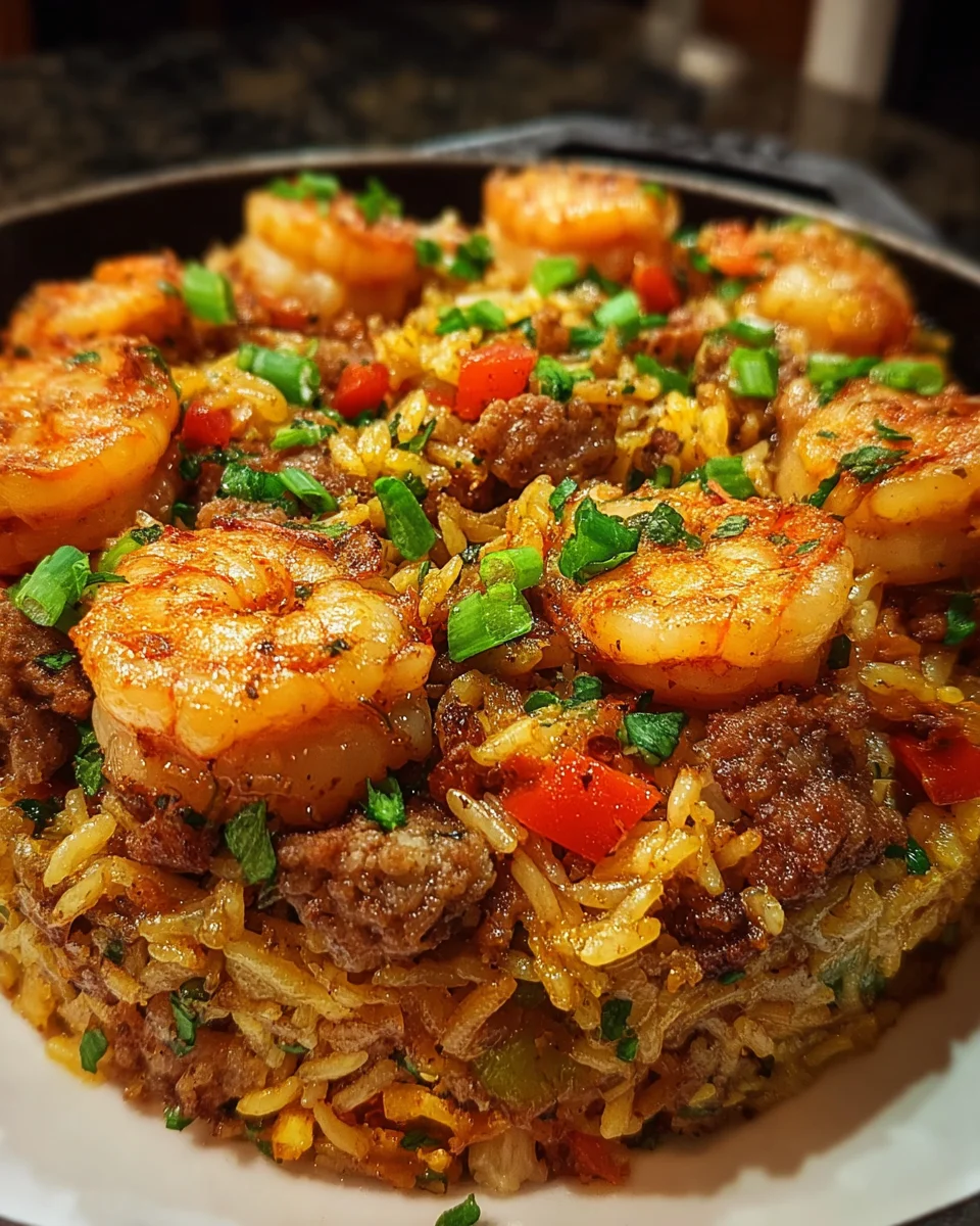 Shrimp Dirty Rice Skillet 32 Shrimp