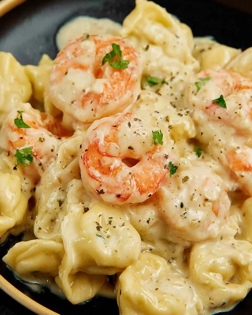 Shrimp Tortellini Alfredo
