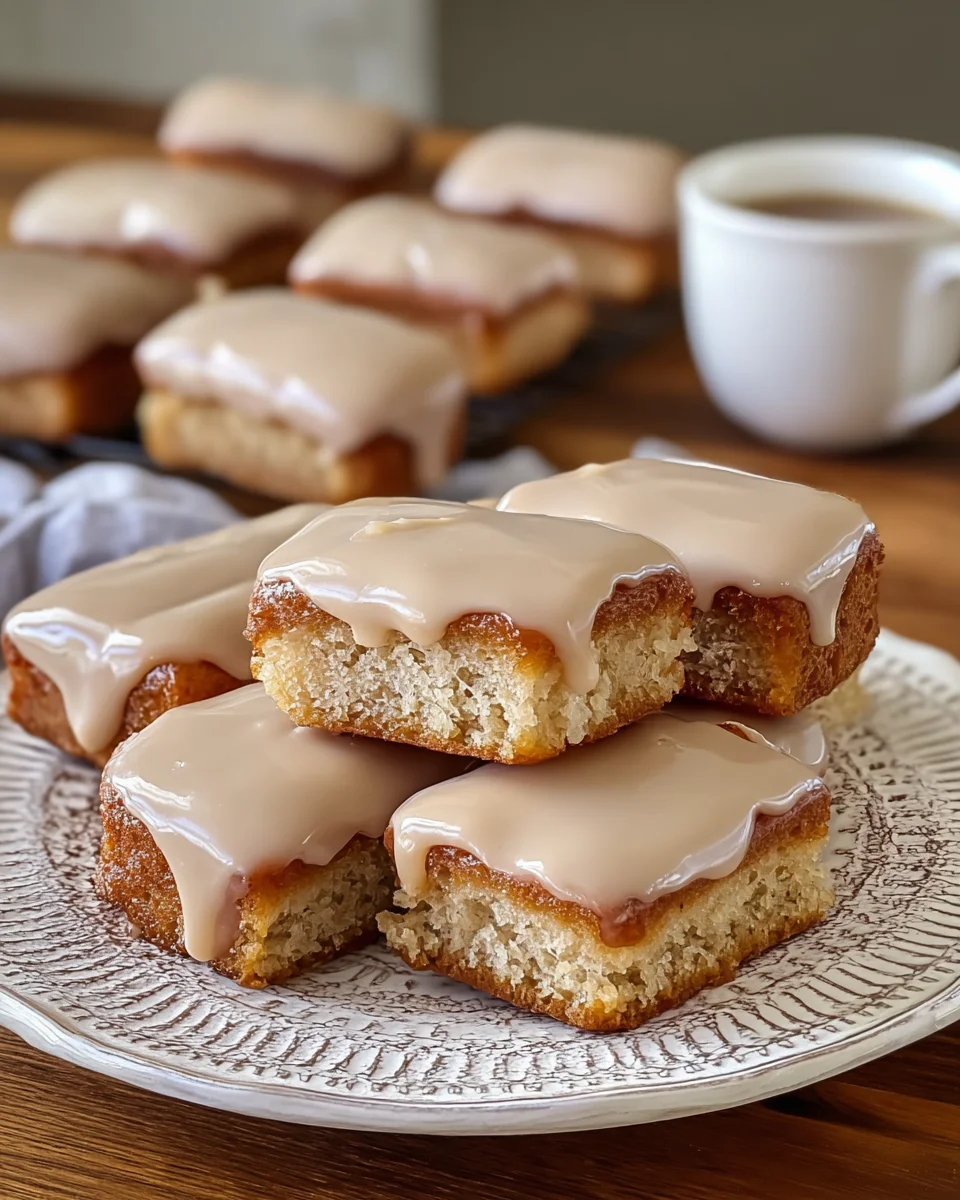 Soft Baked Maple Donut Bars
