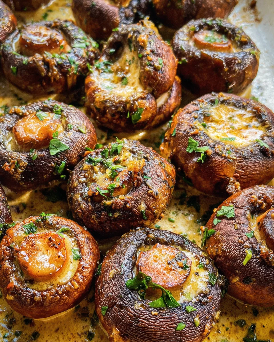 The BEST Baked Mushrooms
