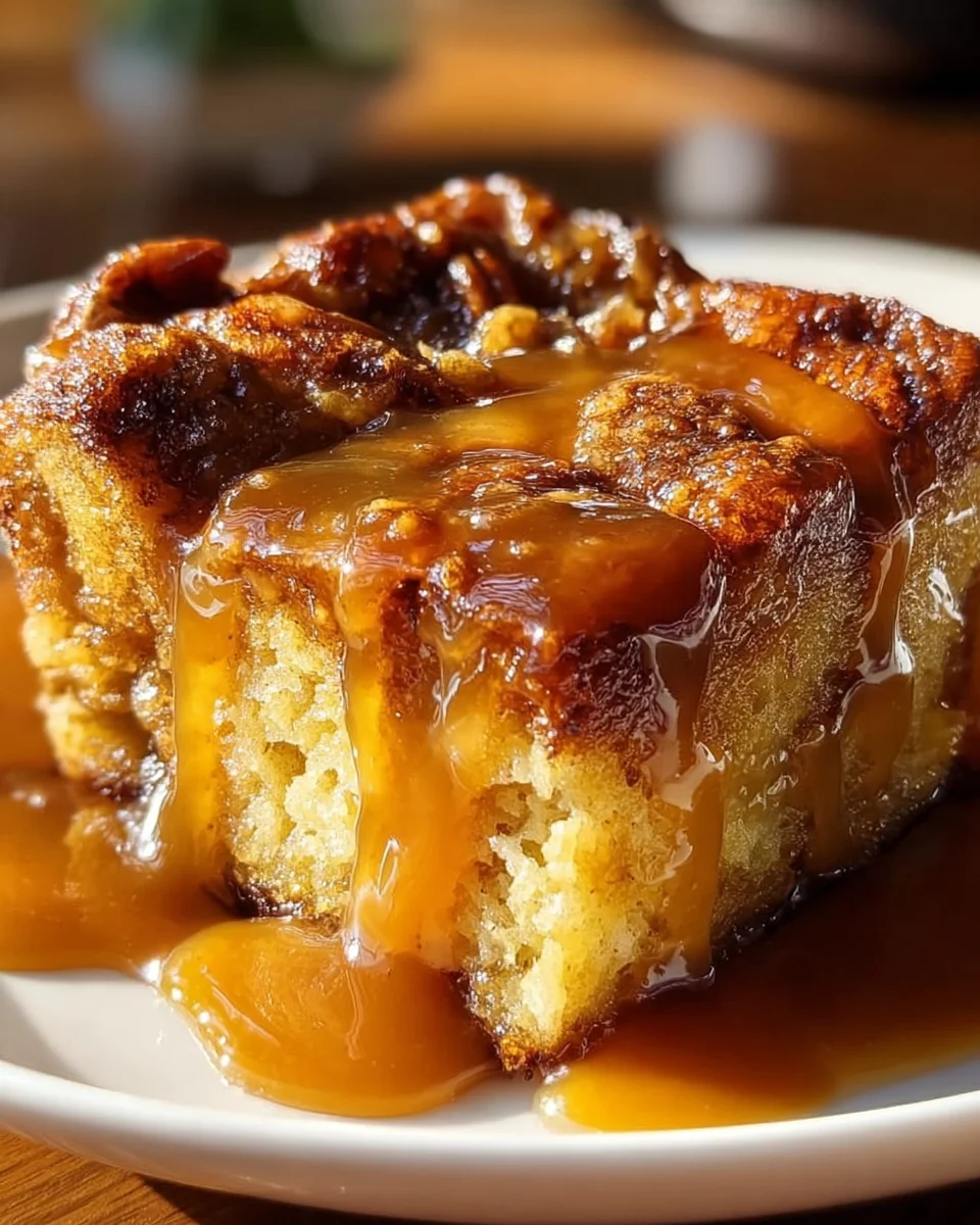 Whiskey Caramel Bread Pudding