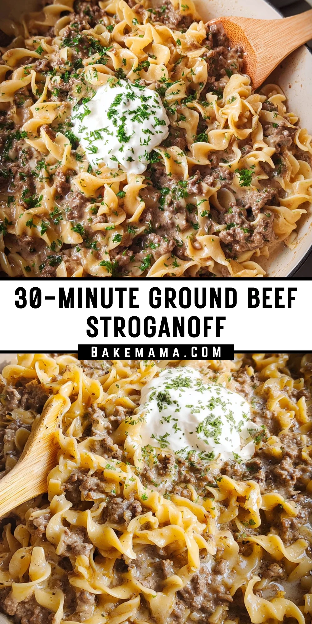 30-Minute Ground Beef Stroganoff 24 Pinterest Hidden Image