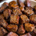 Air Fryer Juicy Steak Bites