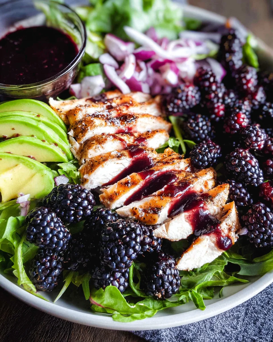 Blackberry Balsamic Chicken Salad