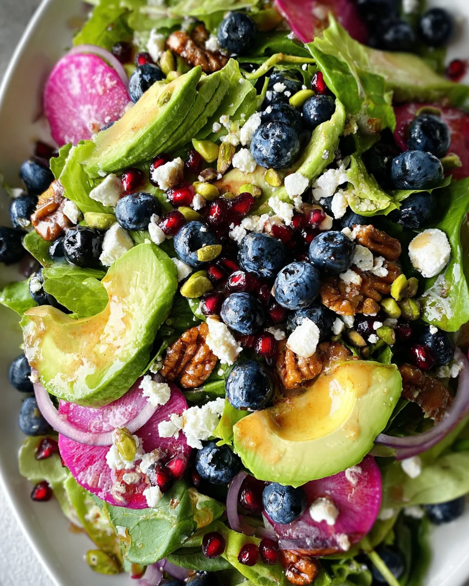 Blueberry Pistachio Spring Salad