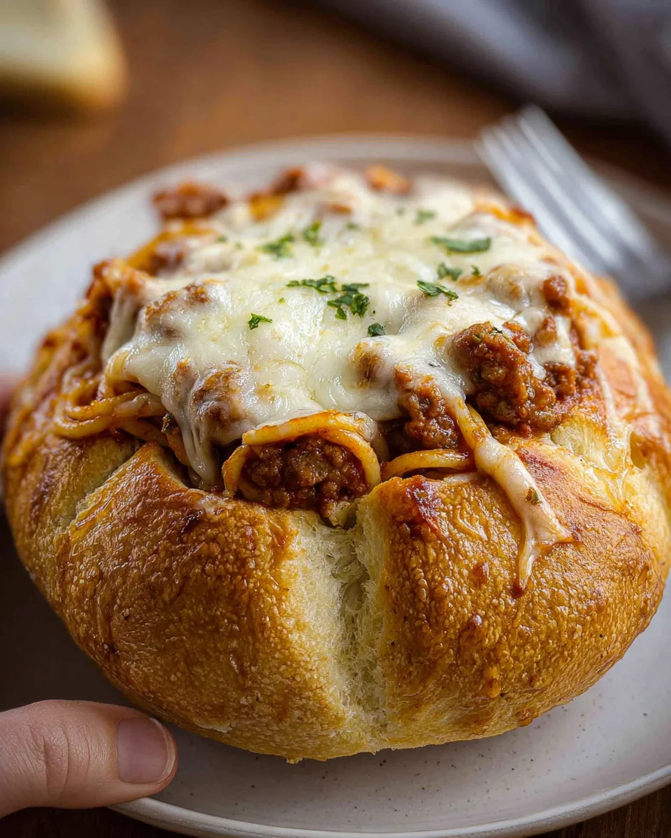 Bread Bowl Spaghetti 22 Bread