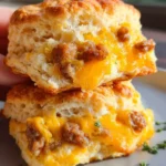 Cheese and Sausage Biscuit