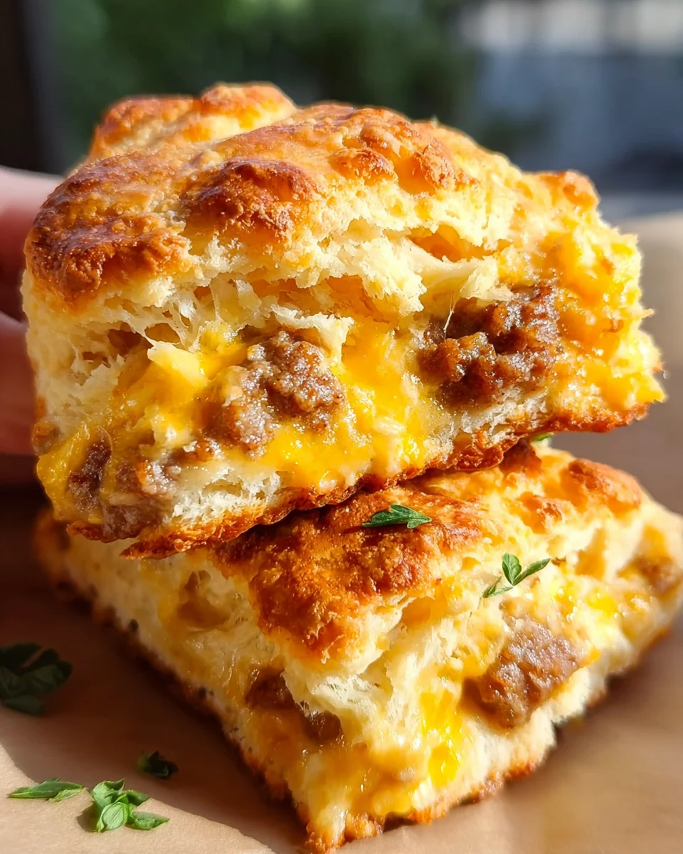 Cheese and Sausage Biscuit 20 Cheese
