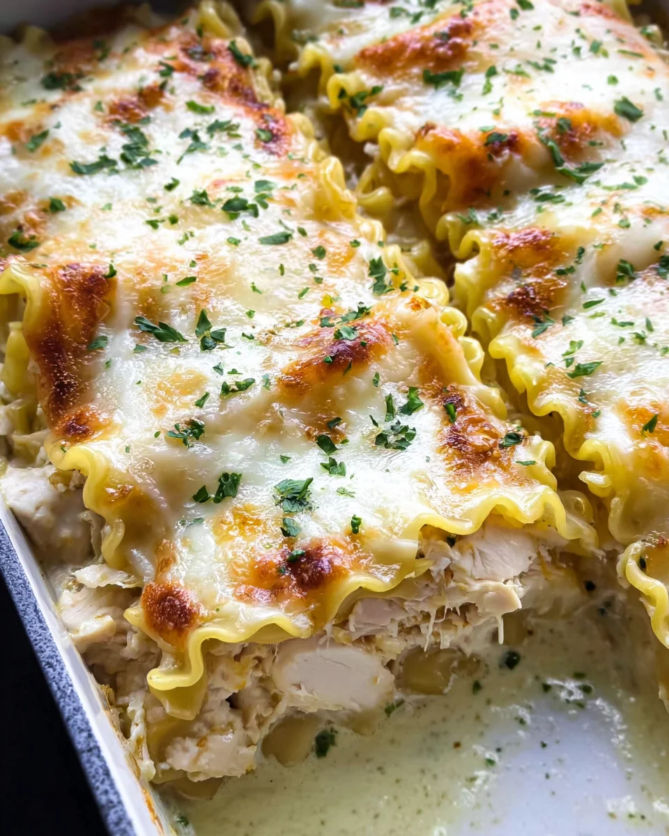 Chicken Alfredo Lasagna Rolls 22 Chicken