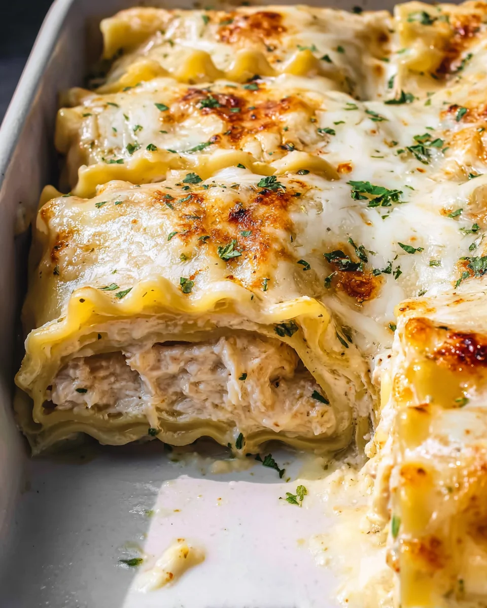 Chicken Alfredo Lasagna Rolls 23 Chicken