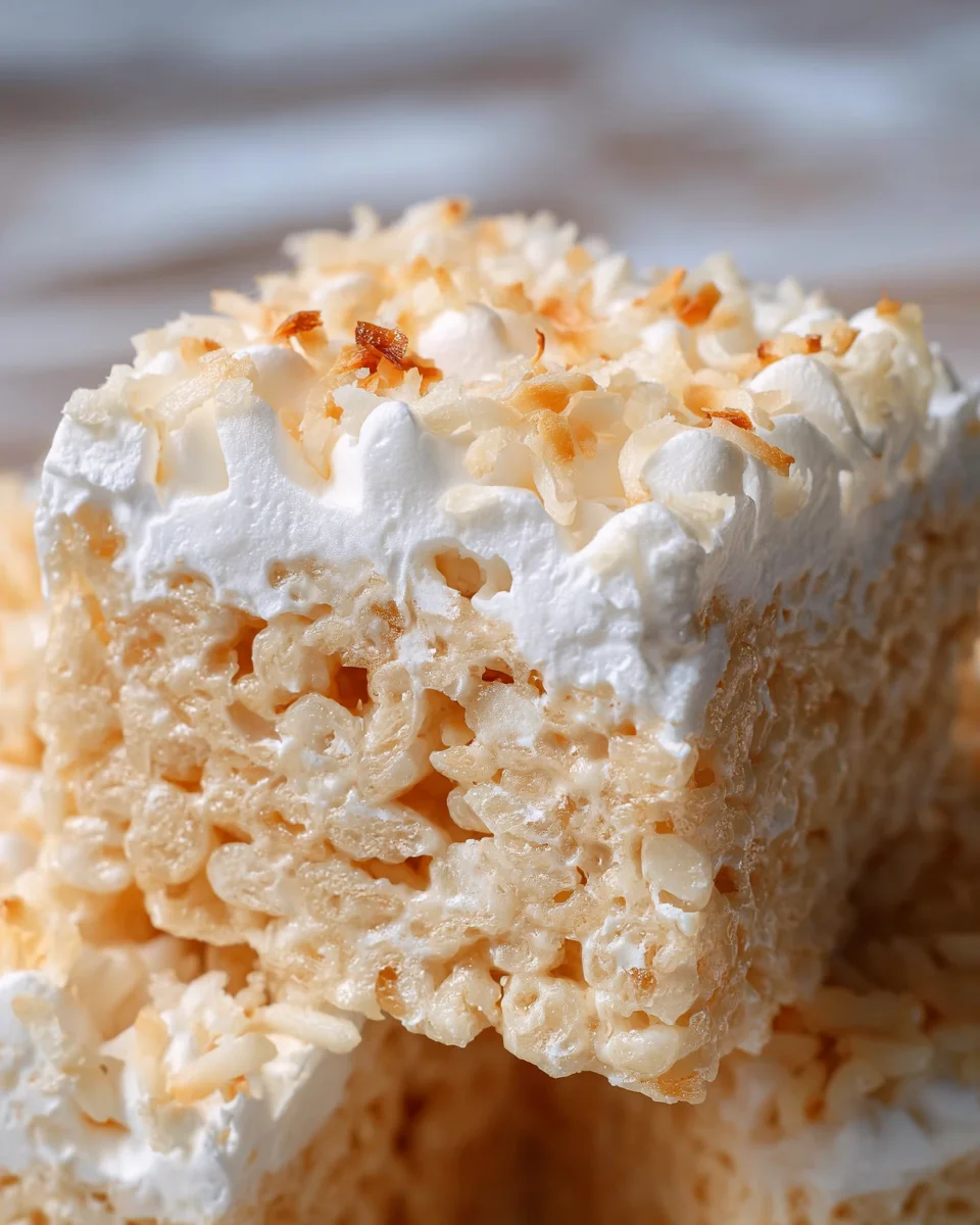 Coconut Rice Krispie Treats 15 Coconut