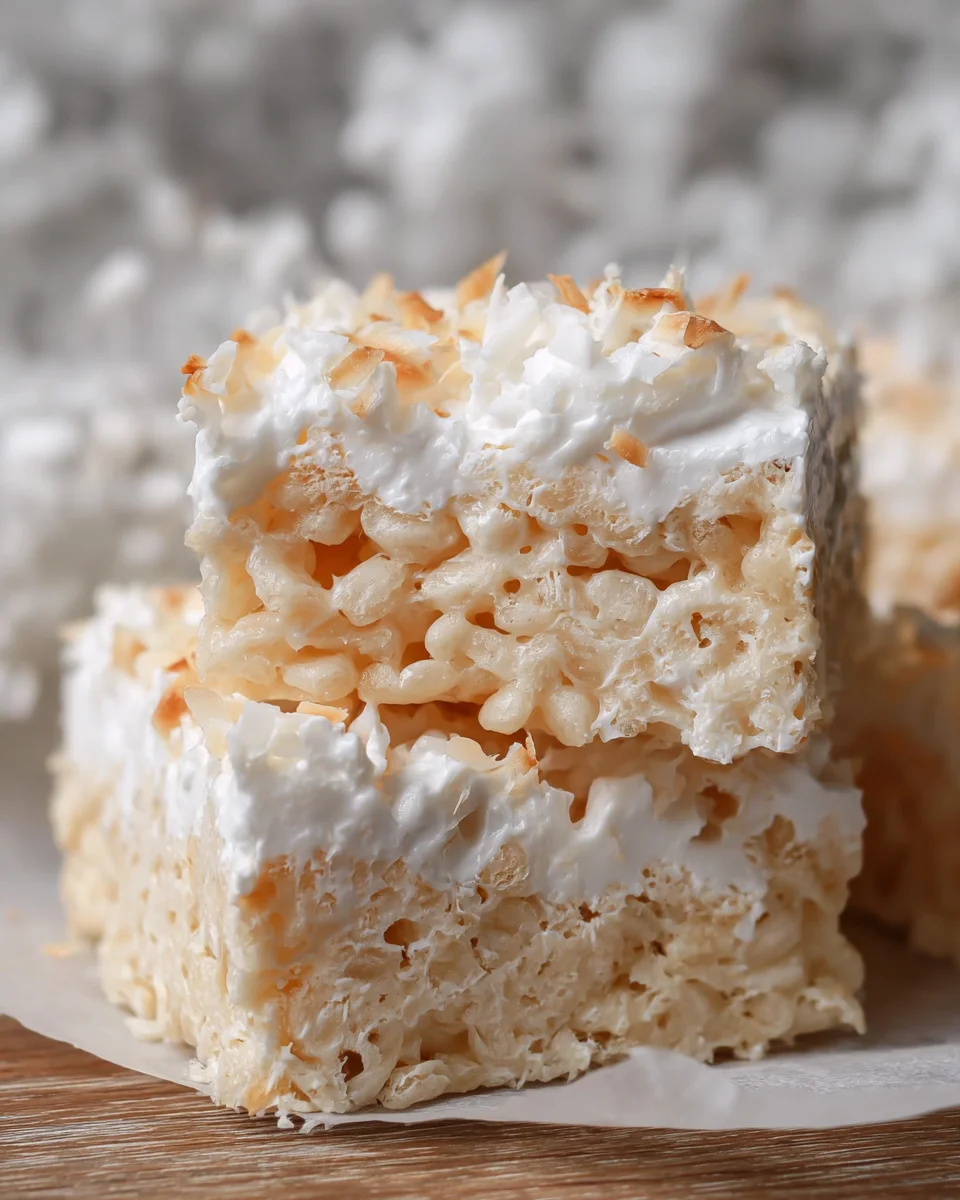 Coconut Rice Krispie Treats 16 Coconut