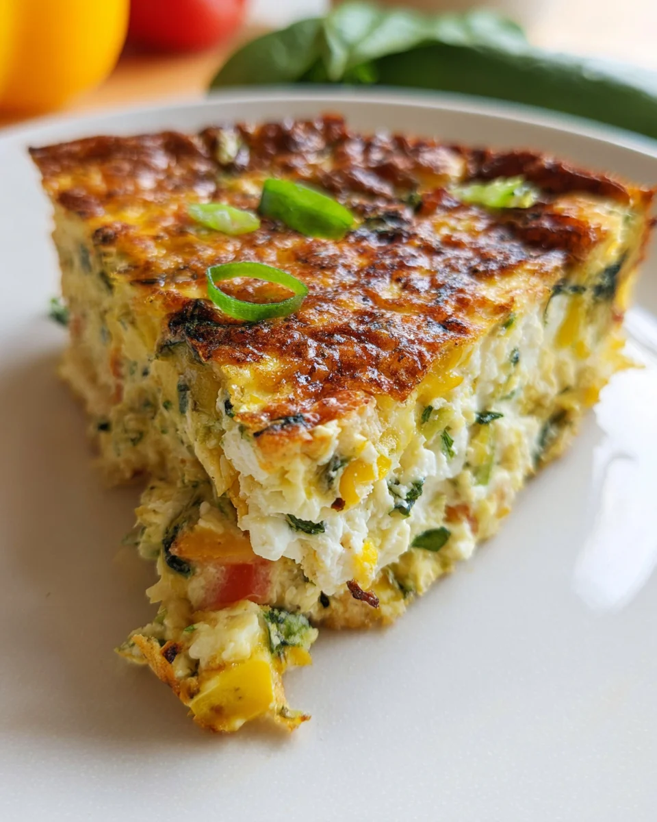 Cottage Cheese Crustless Quiche