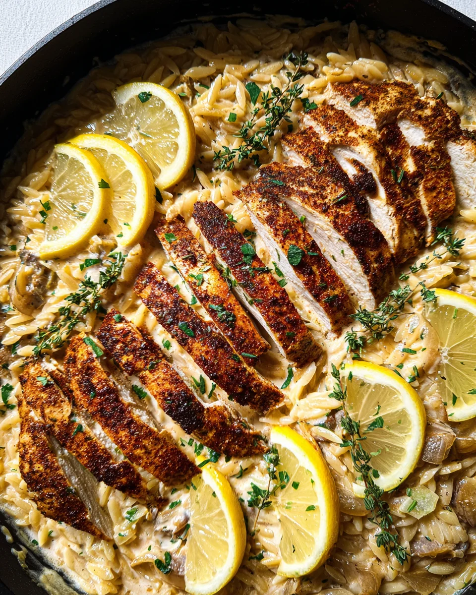 Creamy Cajun Chicken Orzo