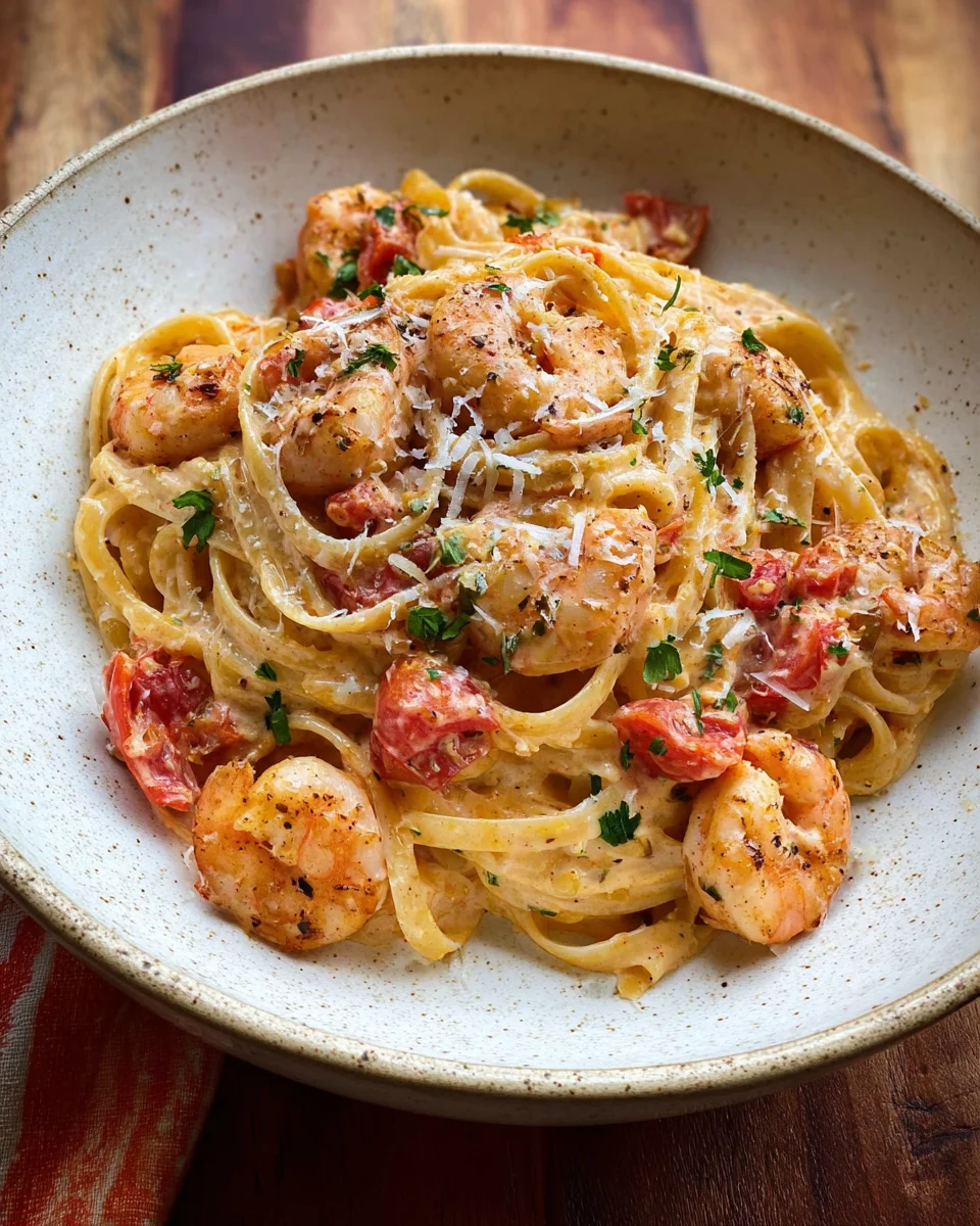 Creamy Cajun Shrimp pasta