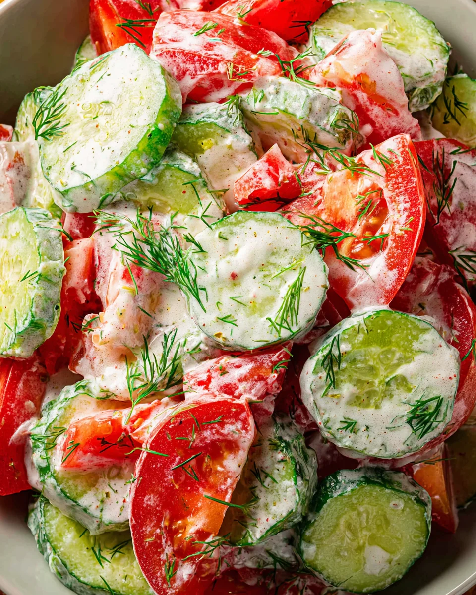 Creamy Cucumber Tomato Salad Recipe 17 Creamy