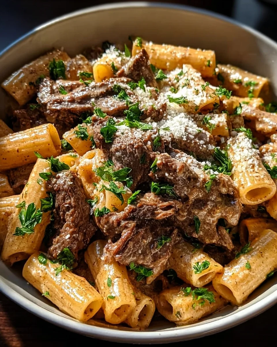 Creamy Garlic Beef Pasta 25 Creamy Garlic Beef Pasta