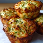 Crispy Parmesan Zucchini Potato Muffins