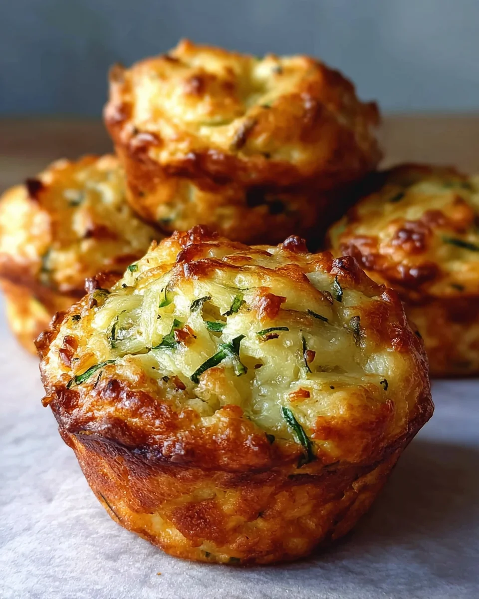Crispy Parmesan Zucchini Potato Muffins 24 Crispy